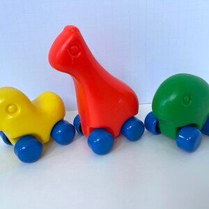 Little Tikes Animal Pals on Wheels Rolling Push Toys for Wagon Set of 3 …
